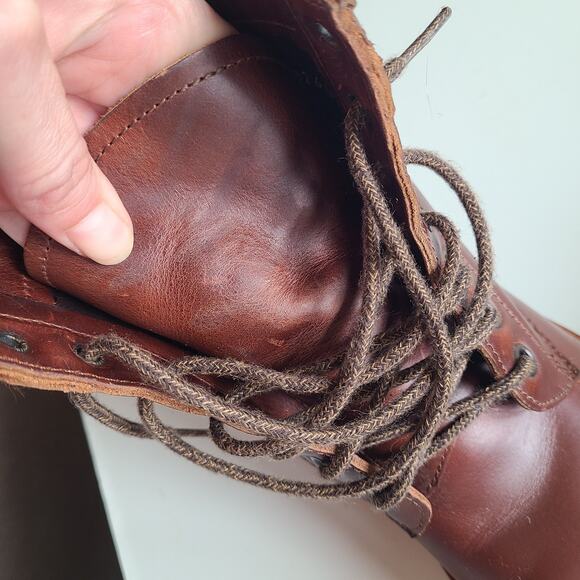 Mens Nisolo Andres All Weather Brown Leather Ankle‎ Dress Boots Size 7.5 M - Picture 7 of 15